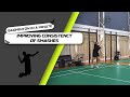 Badminton in a minute: Improving Consistency of Smashes