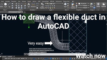 AutoCAD मे flexible duct केसे बनाए# How to draw flexible duct in AutoCAD?# HVAC# Engg Tech