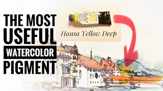 The most useful watercolor pigments in watercolor sketching/Urban sketching techniques