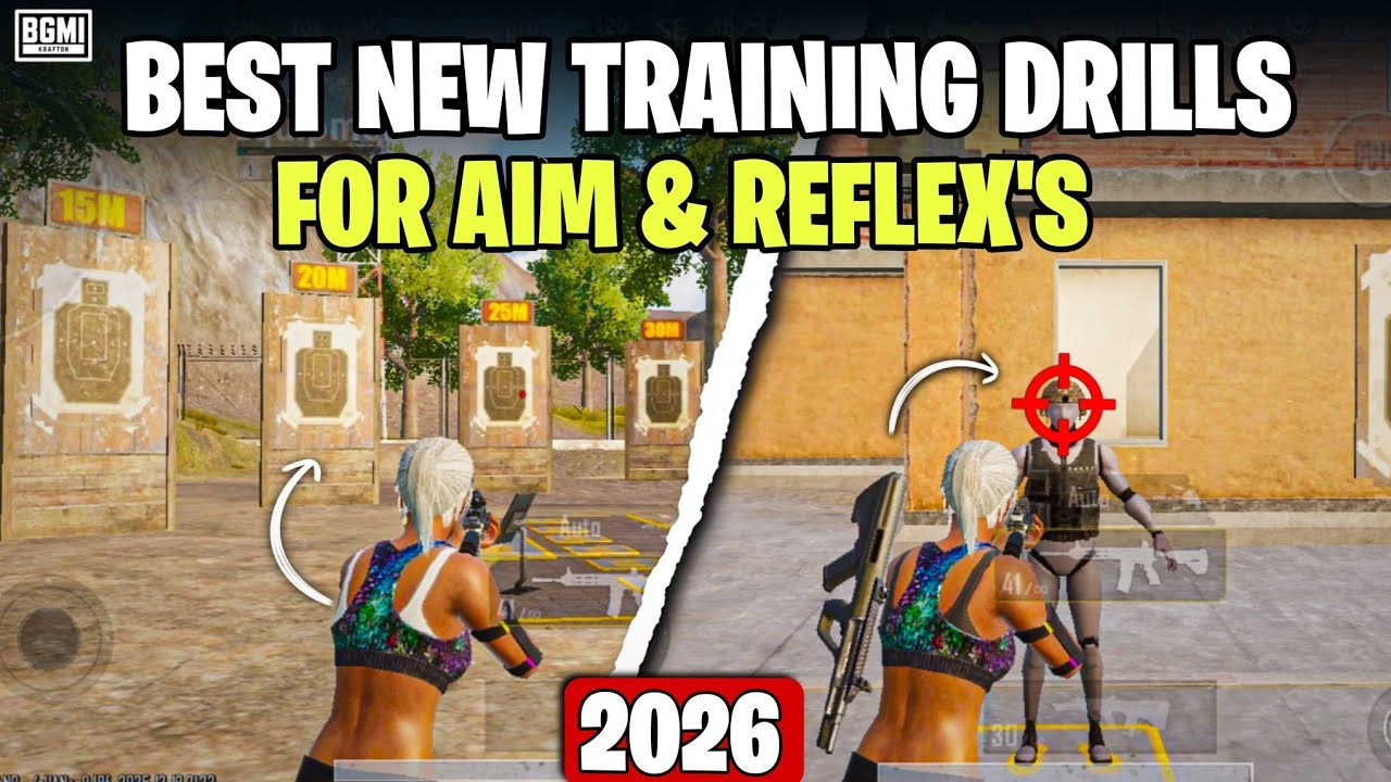 Top 6 Drills to Master BGMI Aim 🚀 | New Training Drill for Aim & Reflex 