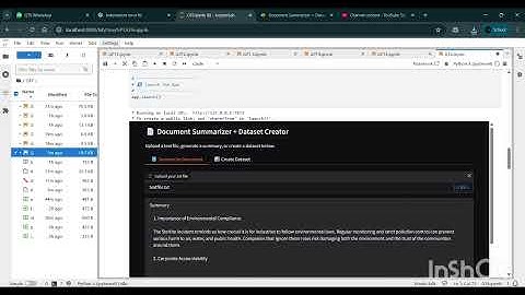 URK22CS1064 EX 5 AI DOCUMENT ANALYZER:SUMMARIZE, QUERY, EXPORT -  BUILDING APPLICATIONS WITH GPT-4 