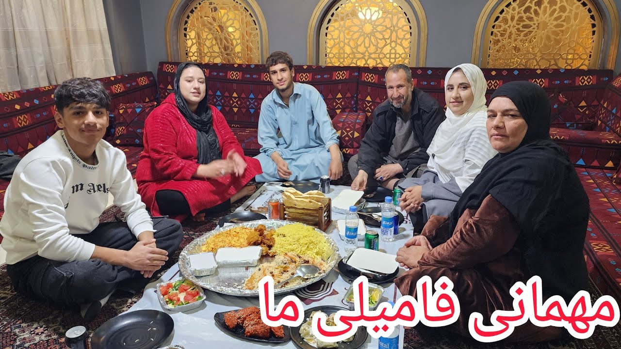 ولاگ فامیلی/افطاری مهمان فامیل آرمان جان/رستورانت کفتریا❤️