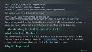 Troubleshooting Docker Build Errors for Your Spring Boot Application: Common Pitfalls and Solutions Content