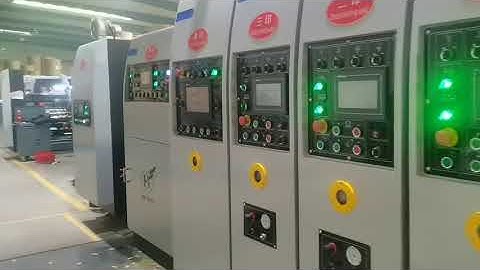 China In-line Flexo folder gluer machineII Mini box flexo folder gluer II China case maker machine