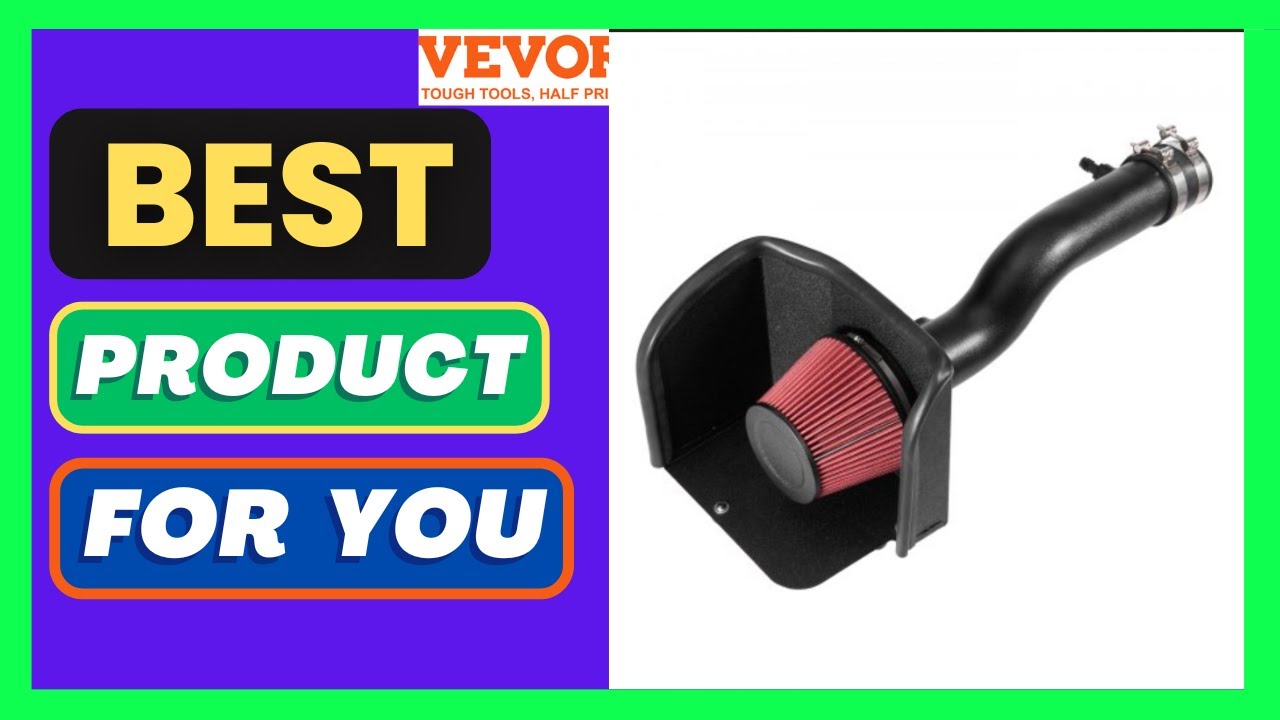 VEVOR Cold Air Intake, 3.3 Inch Cold Air Intake System + Heat Shield Compatible with