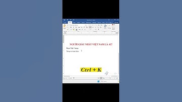 Cách chèn link vào word nhanh nhất