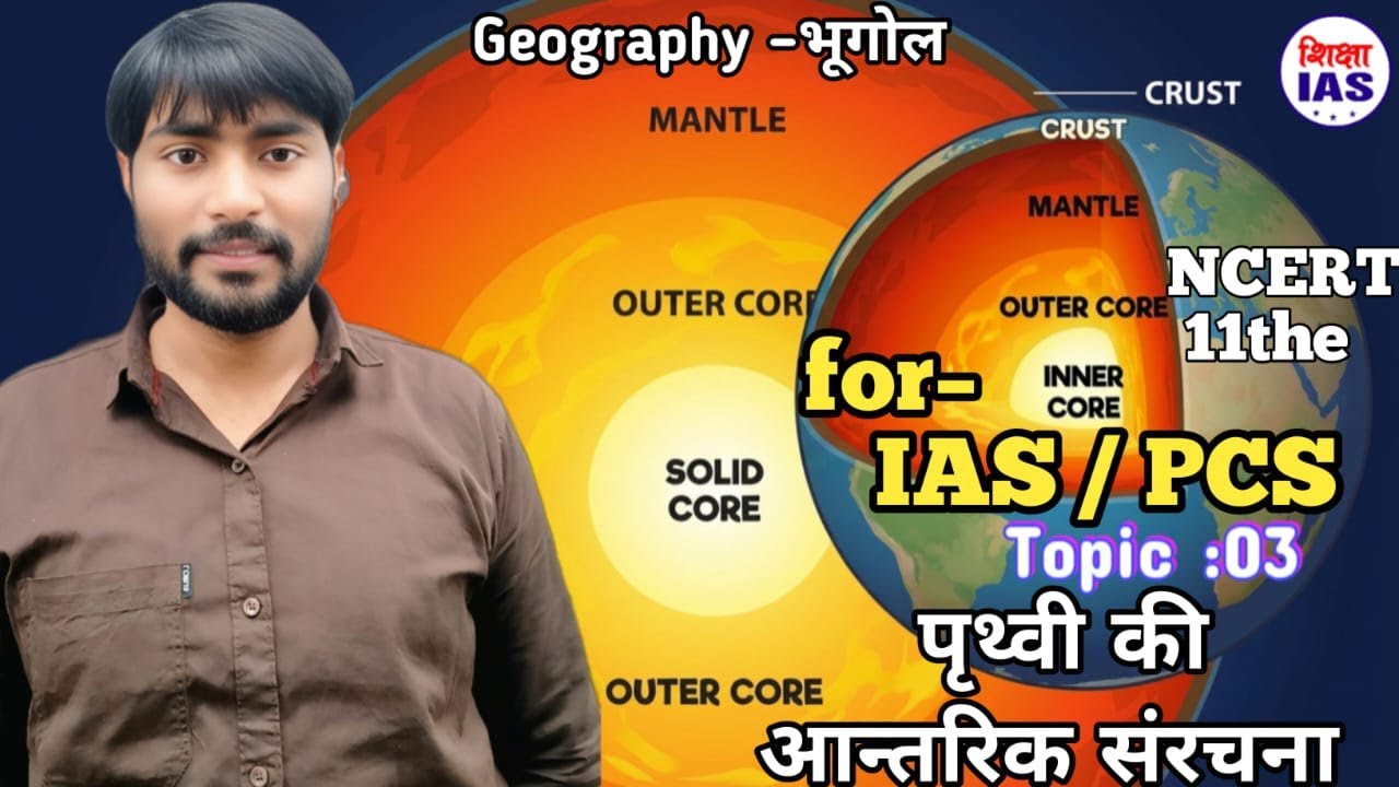 पृथ्वी की आंतरिक संरचना | class 11th | ncert #upsc | interior structure of the earth #ias #shorts