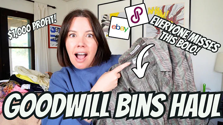 Finding $1,000 Profit from my Goodwill Bins Haul to Resell on Poshmark and Ebay on a CRAZY day.