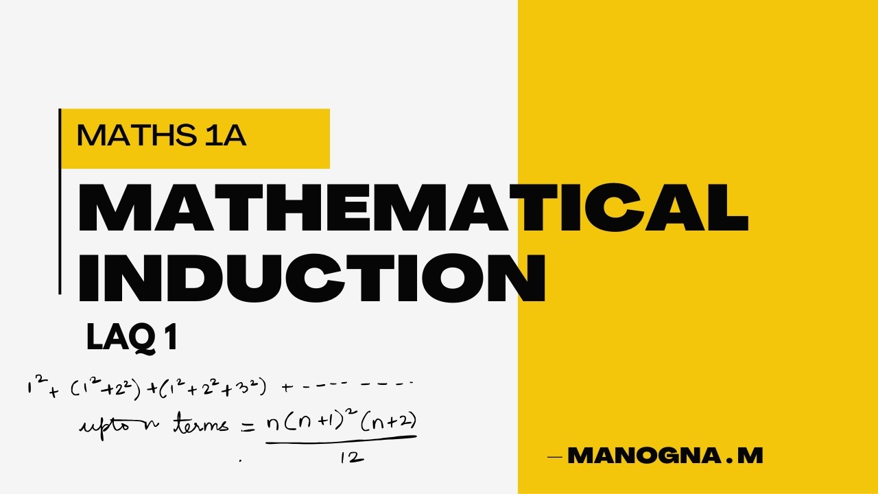 MATHEMATICAL INDUCTION || INTER MATHS 1 A || MOST IMPORTANT LAQ'S || PART-1