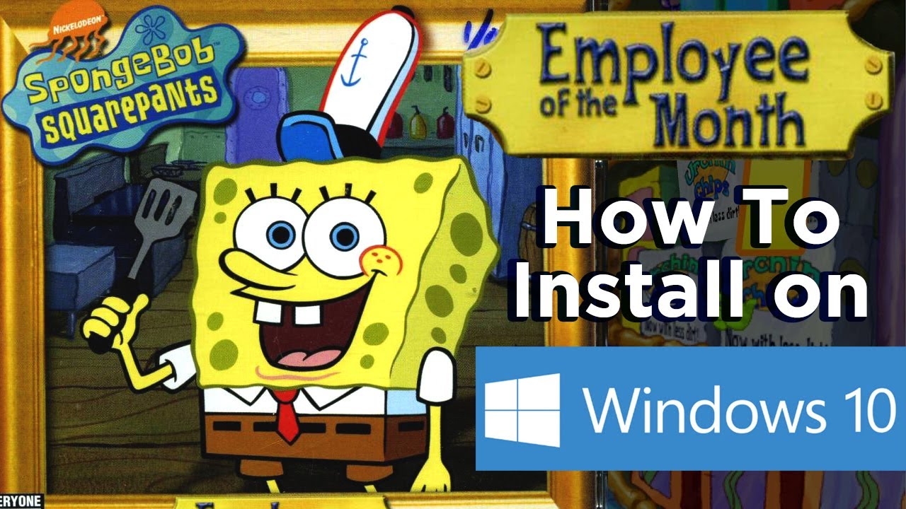 spongebob squarepants employee of the month pc install