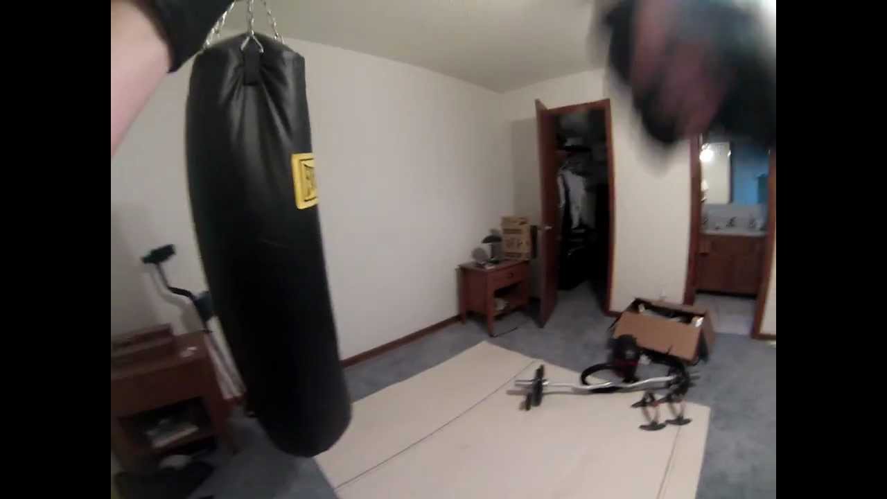 Hitting 100 Pound Heavy Bag You Hitting 100 Pound Heavy Bag