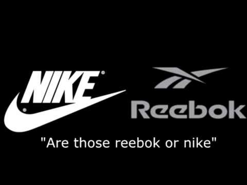 Are those Reebok or Nike with subtitles (Funny)