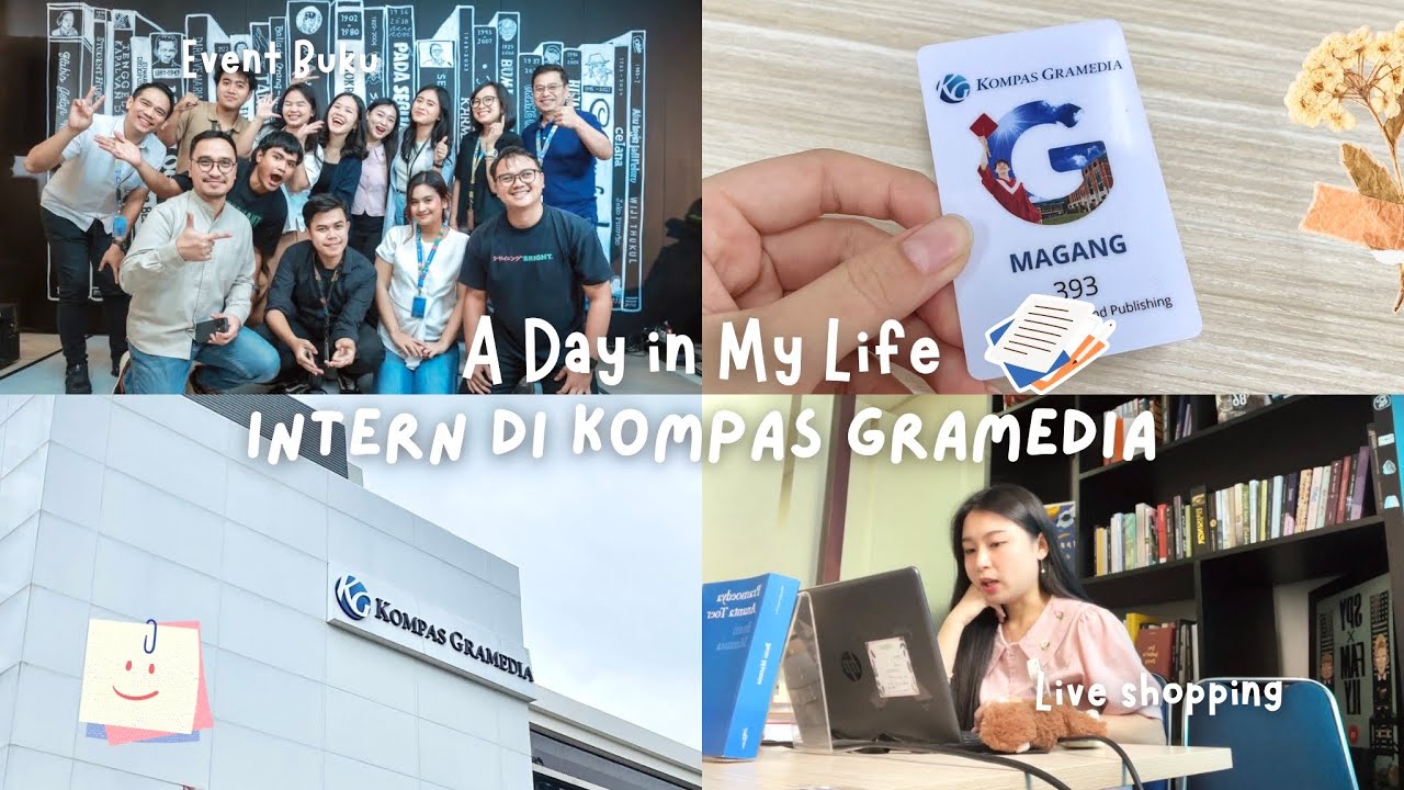 Keseharian Magang di Kompas Gramedia - A Day in My Life | Intern Vlog