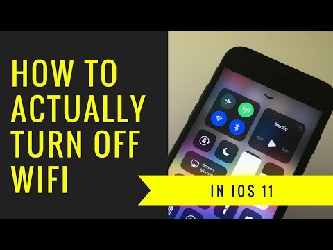 iOS 11에서 WiFi를 끄는 방법