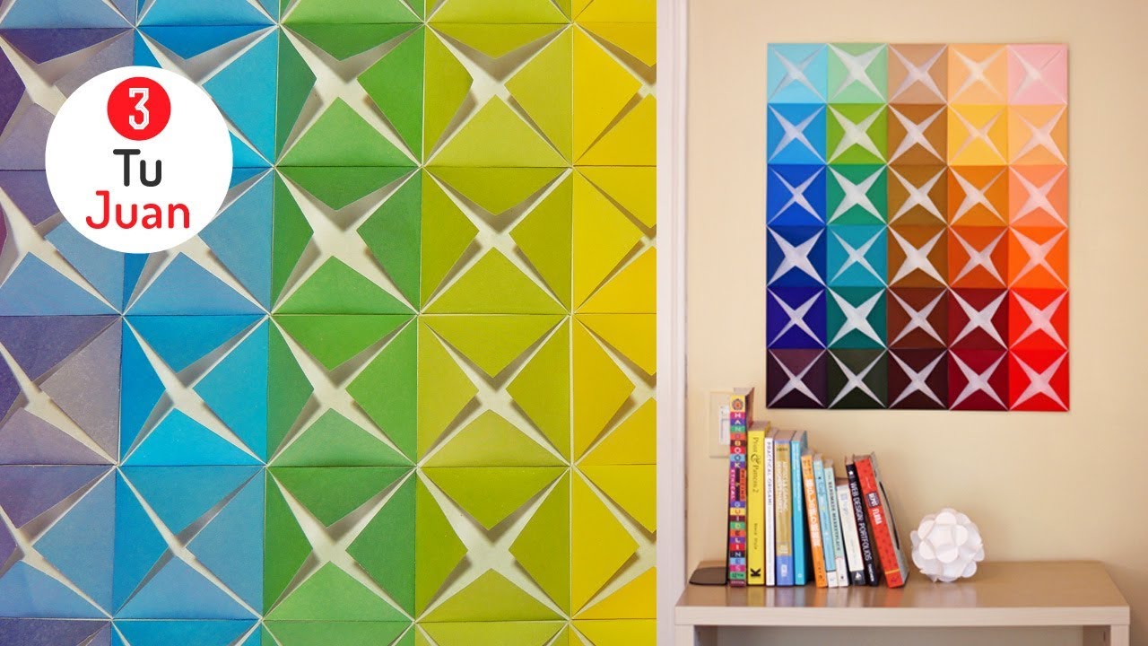 DECORACIÓN de Paredes con PAPEL DIY JuanTu3 YouTube DECORACIÓN de Paredes con PAPEL DIY JuanTu3 YouTube