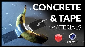 Cinema4D Tutorial: Concrete & Tape Node Materials