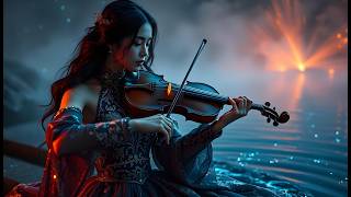 Steaming Onsen Retreat: Zen Violin and Flowing Hot Springs for Muscle Relaxation