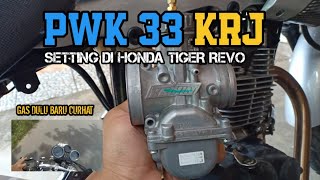 NYOBAIN KARBU PWK 33 by KRJ Setting karbu anti ribet   Test Jalan di Tiger 230cc