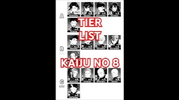 KAIJU NO 8 TIER LIST #kaiju #kaijuno8