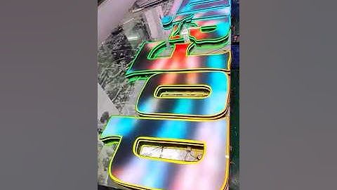 What is popular now is the dazzling luminous signboard.#sign #signage  #design #signagedesign