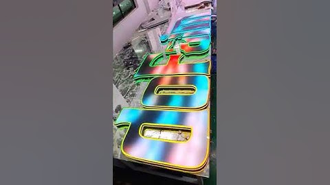 What is popular now is the dazzling luminous signboard.#sign #signage  #design #signagedesign