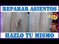 Como REPARAR ASIENTOS DE CUERO con Agujeros Rajas y Grietas 😨 ???💲 | Pintar Asientos Detail Coche 💺🖌