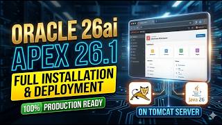 How to Install Oracle Database 26ai, APEX 26.1, and ORDS 26 on Apache Tomcat (2026)