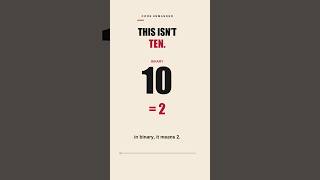 This Isn't Ten. It's Two. | Counting in Binary
