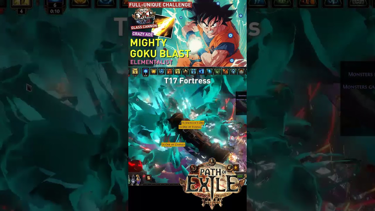 【Full-Unique Build】GOKU BLAST goes WILD! Divine Ire + Grace of the Goddess Wand | Elementalist 3.26