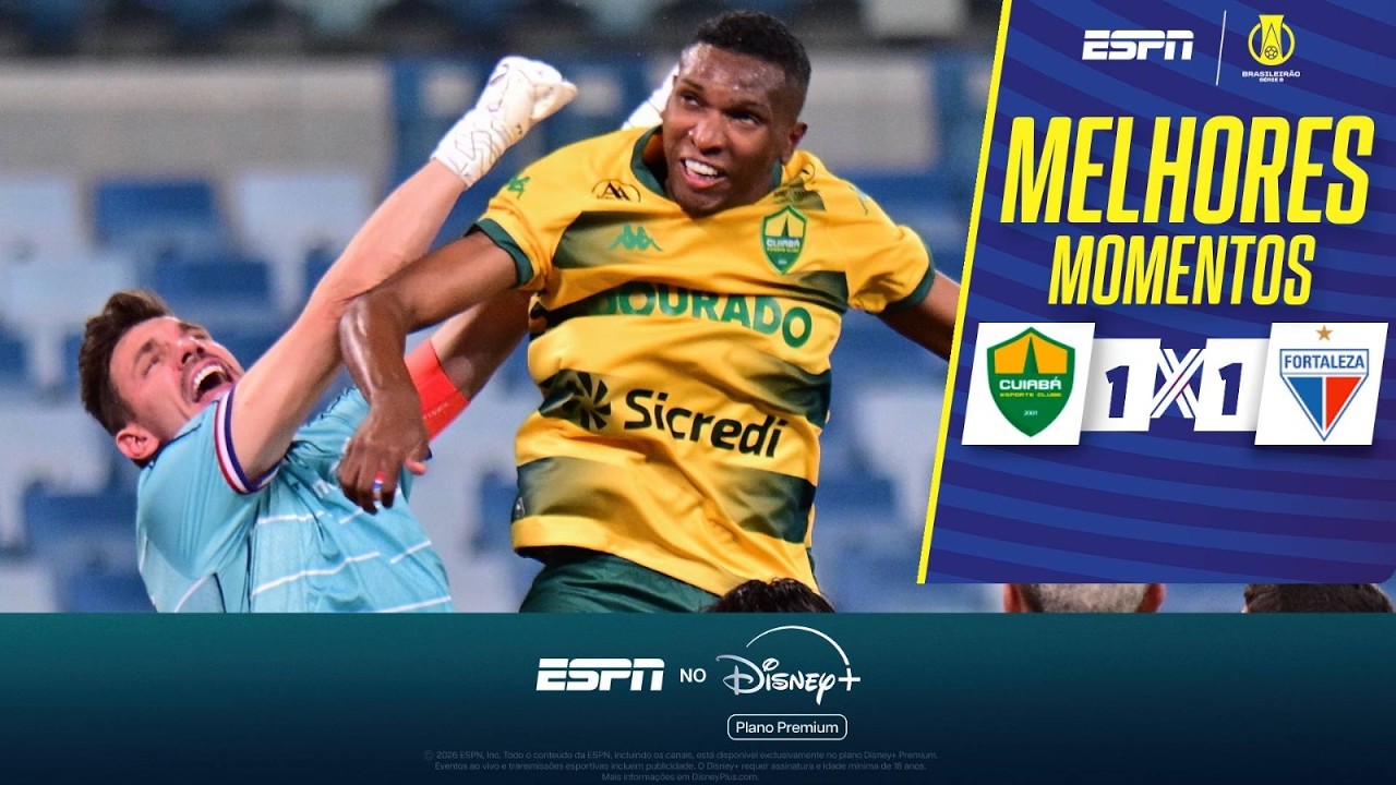 FORTALEZA ARRANCA O EMPATE CONTRA O CUIABÁ PELA SÉRIE B | MELHORES MOMENTOS