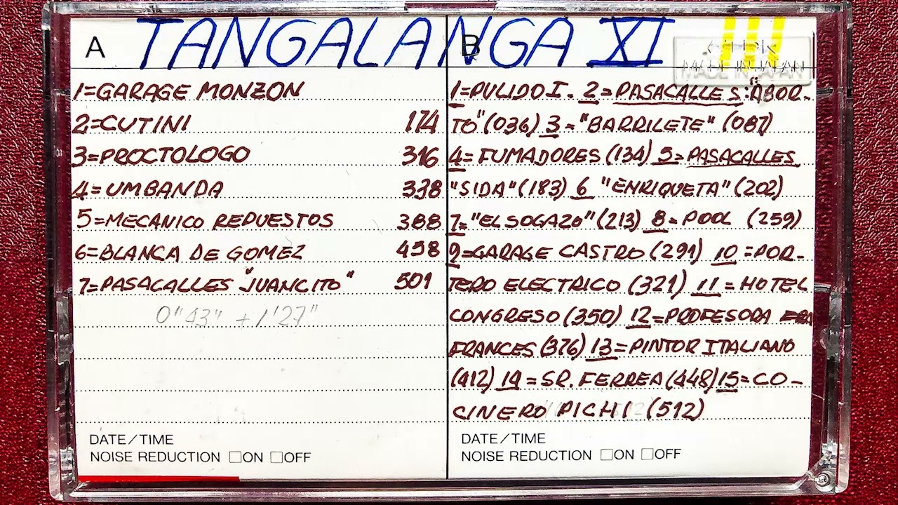 💥Tangalanga CASSETTE CLANDESTINO INÉDITO REMASTERIZADO 11 😂