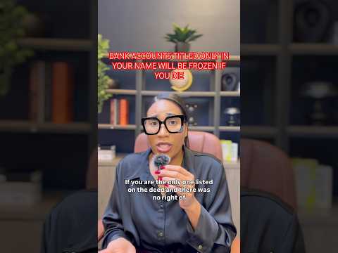 WHAT HAPPENS TO YOUR ASSETS IF YOU DIED TODAY #legal ATTORNEY CHANISE ANDERSON