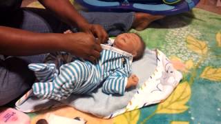Leo's first bath part 2