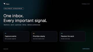 Rylvo Notifications One Inbox for Everything the Platform Needs to Tell You