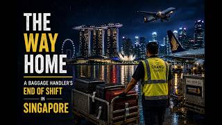 Rainy Night Bus Home from Singapore Airport | Sleep Story with Rain & Engine Sounds screenshot 4