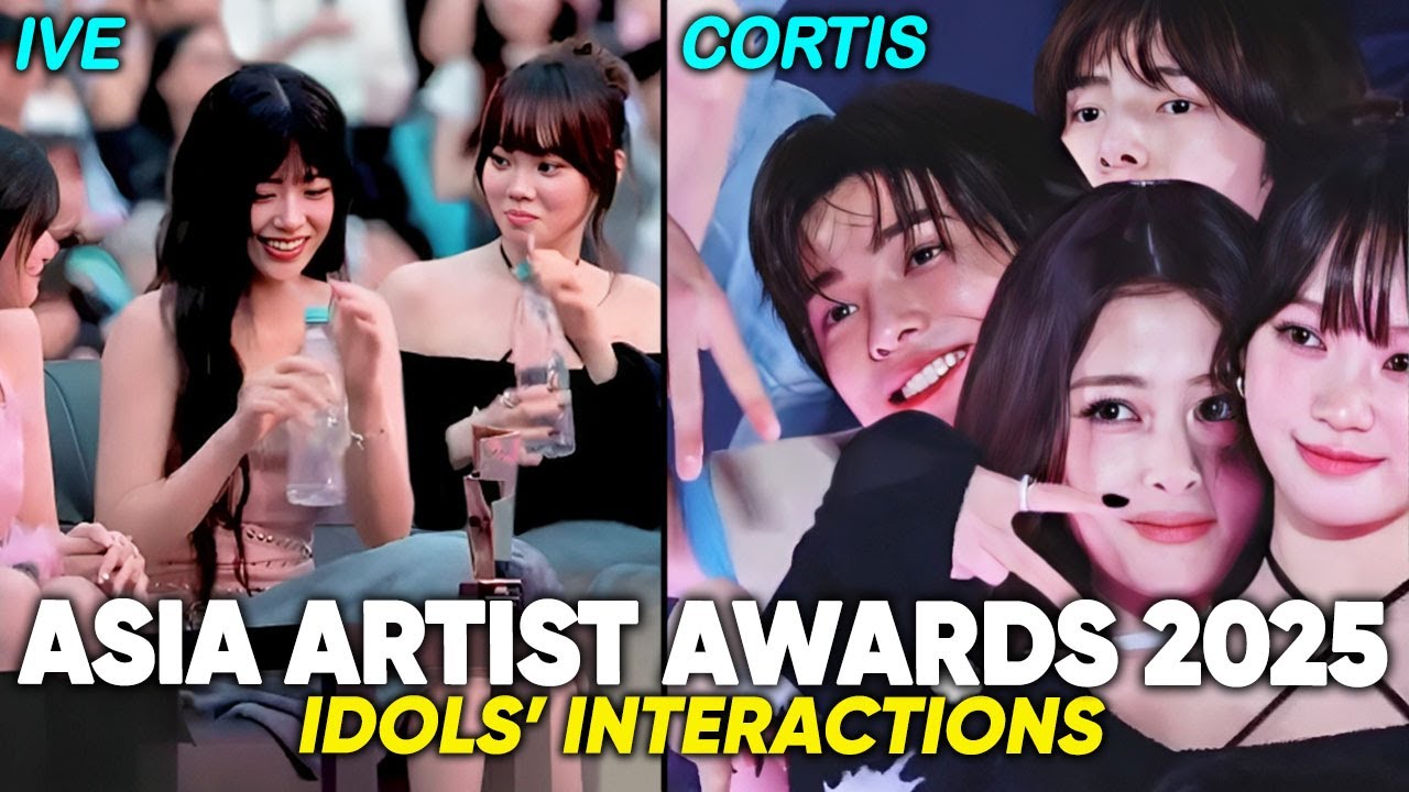 LE SSERAFIM's viral close interactions w/ CORTIS, IVE, TWS , IU (AAA 2025)