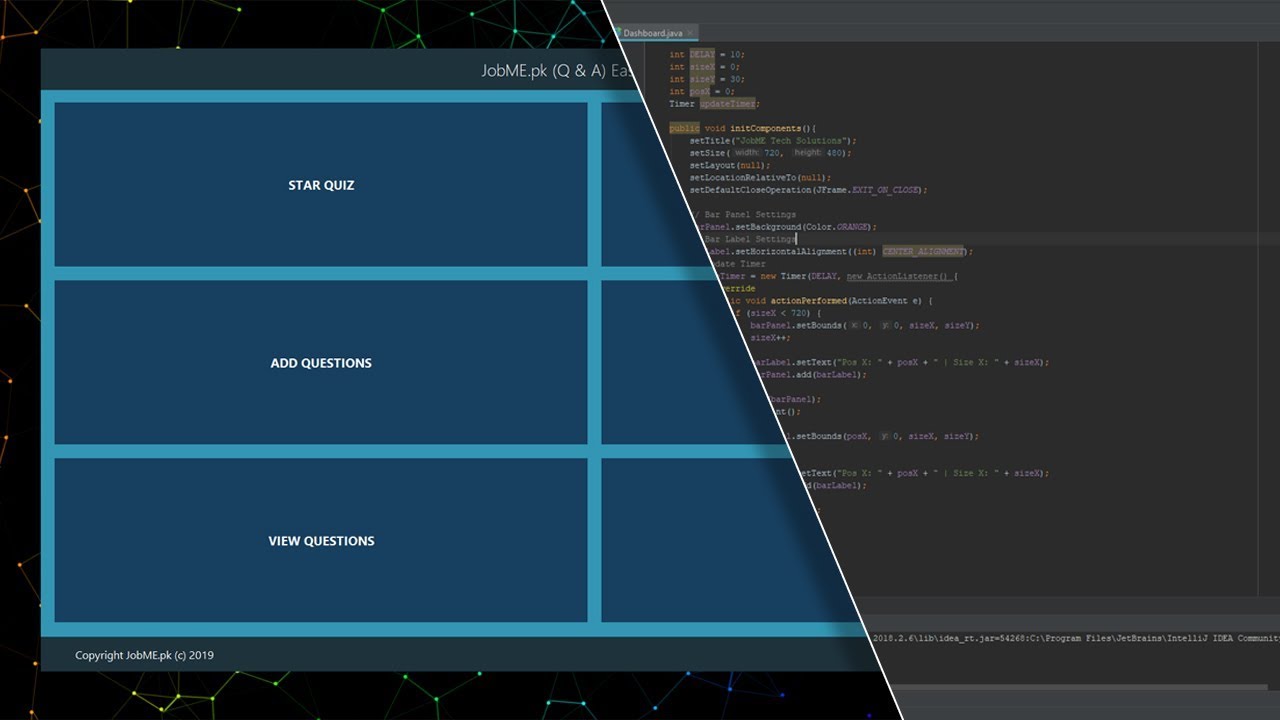 How To Make Quiz Application | JobME Easy JAVA Based Quiz Application ...