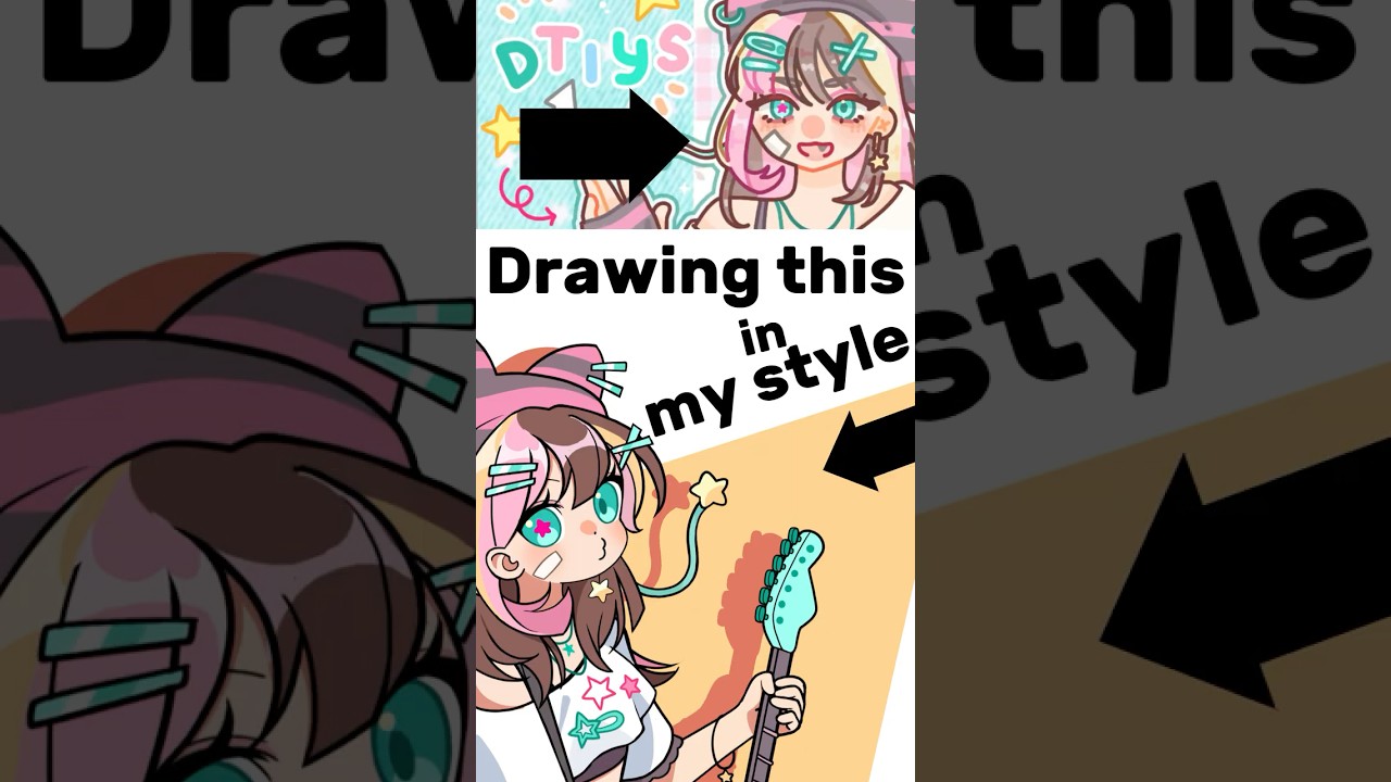 Drawing a punk anime girl! DTIYS
