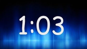 1:03 Minutes Timer / Countdown from 1min 3sec