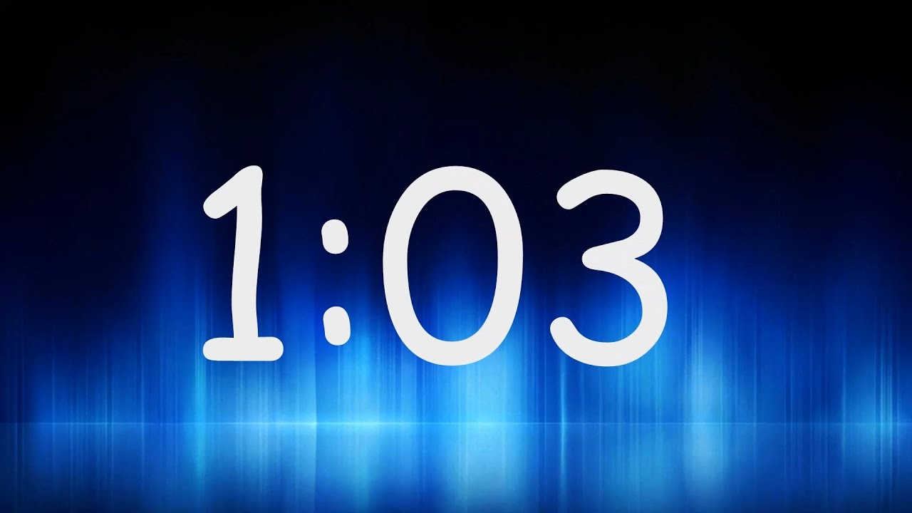 1:03 Minutes Timer / Countdown from 1min 3sec - YouTube