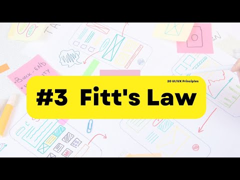 #3 | Fitt's Law | UI/UX Principle | Design | Behavioural Economics I Paul Fitts |