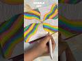 #rainbow #doodleart #abstractart #zentangle #youtubeshorts #viral #video #diy #artandcraft #2025