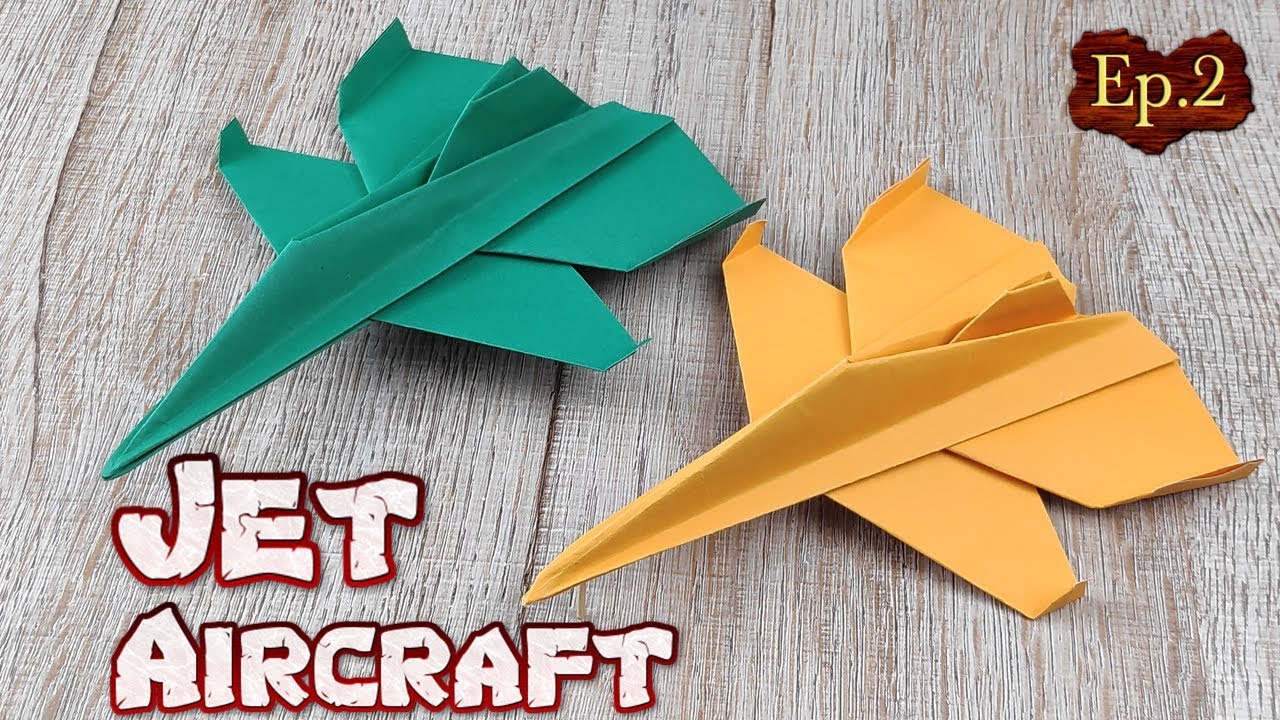 DIY Toy Eagle Jet Fighter | How To Make A Paper Airplane Model Tutorials | Easy Origami Craft Ep.2
