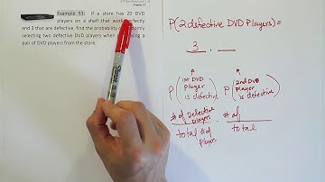 How to solve probability problems with the multiplication rule for dependent events, example 53