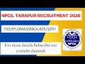 Npcil Tarapur Recruitment 2026 || Npcil New Vacancy 2026 || ITI/12TH/DIPLOMA/Graduate #npcil #dae 