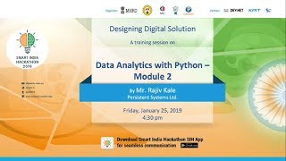Training Session on Designing Digital Solution: Data Analytics with Python Module 2