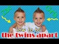 How to tell the twins apart  chris  zac identical twin boys