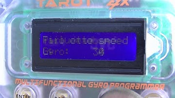 Tarot ZYX Multifunction Gyro Programmer help