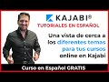 Una vista de cerca a los diferentes TEMAS para tus CURSOS online en KAJABI