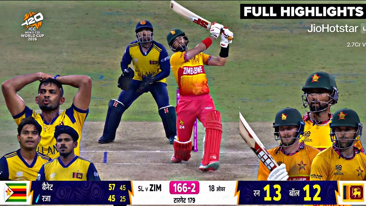 Srilanka Vs Zimbabwe T20 World Cup 2026 Full Match Highlights, ZIM vs SL T20 WC 2026 Full HIGHLIGHTS